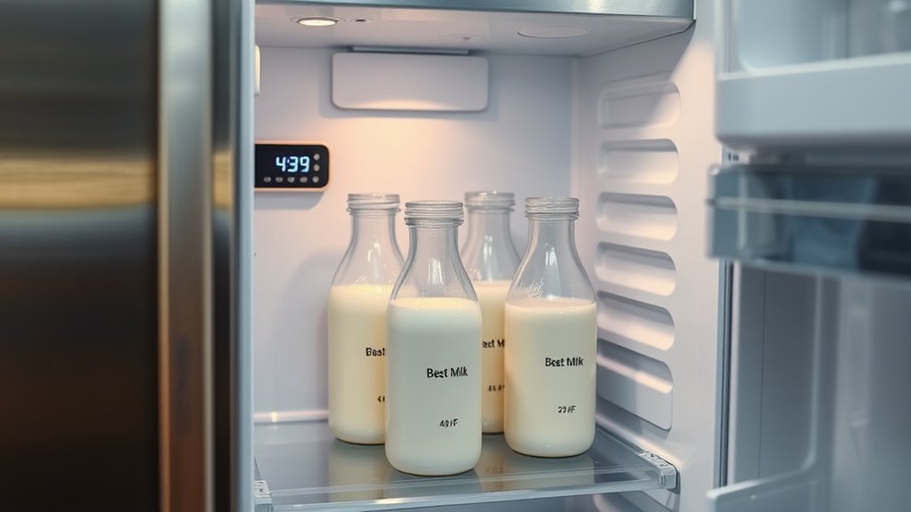 optimal refrigerated breast milk storage
