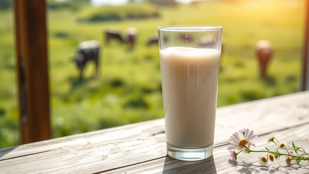 organic pasture raised nutrient rich milk
