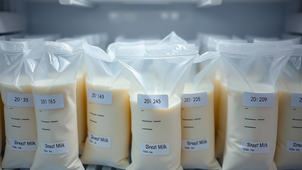 proper breast milk freezing
