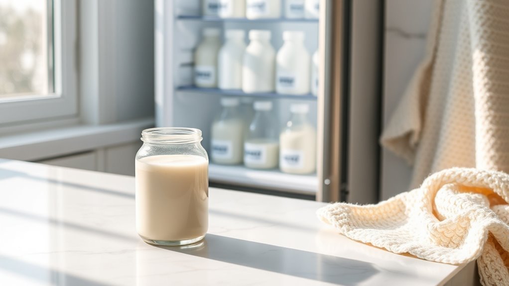 properly combining breast milk