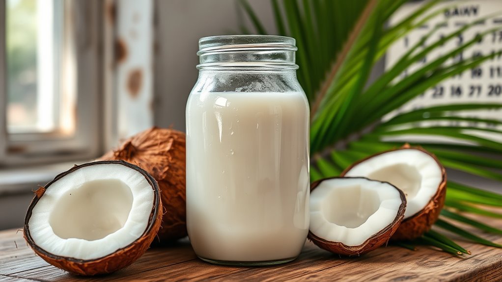 refrigerate opened coconut milk