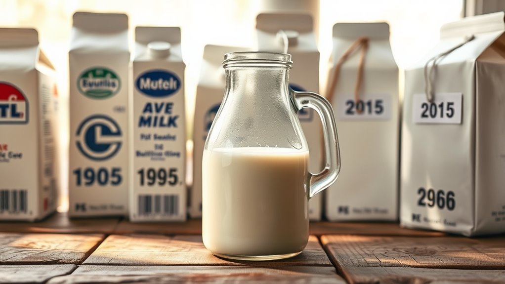 rising milk prices over time