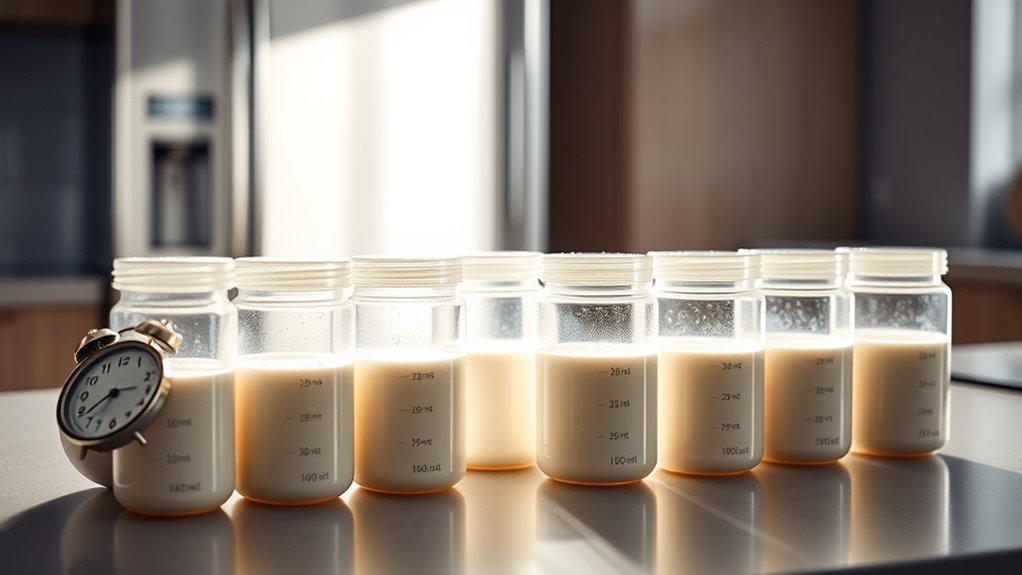 safe sanitized milk containers