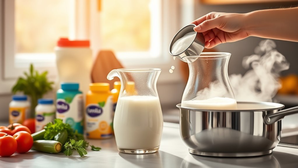 select age appropriate nutritious milk