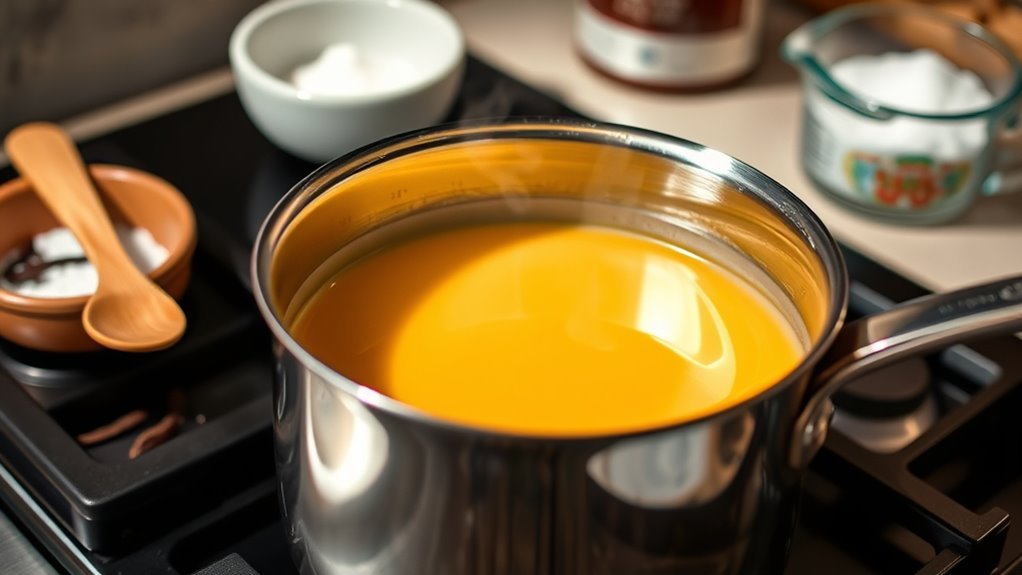 simmer canned caramel safely