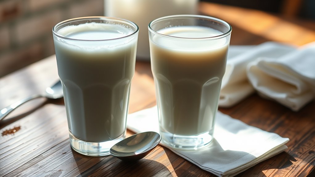 skim and low fat milk