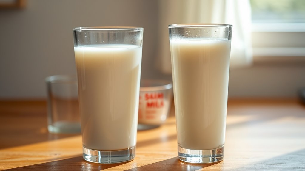 skim vs reduced fat milk