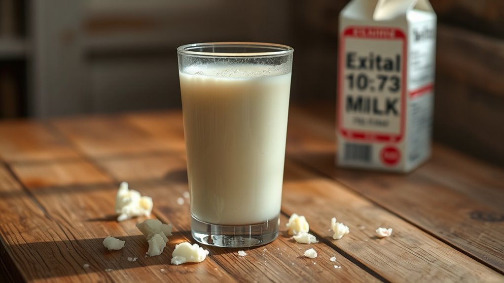 sour smell curdling discoloration