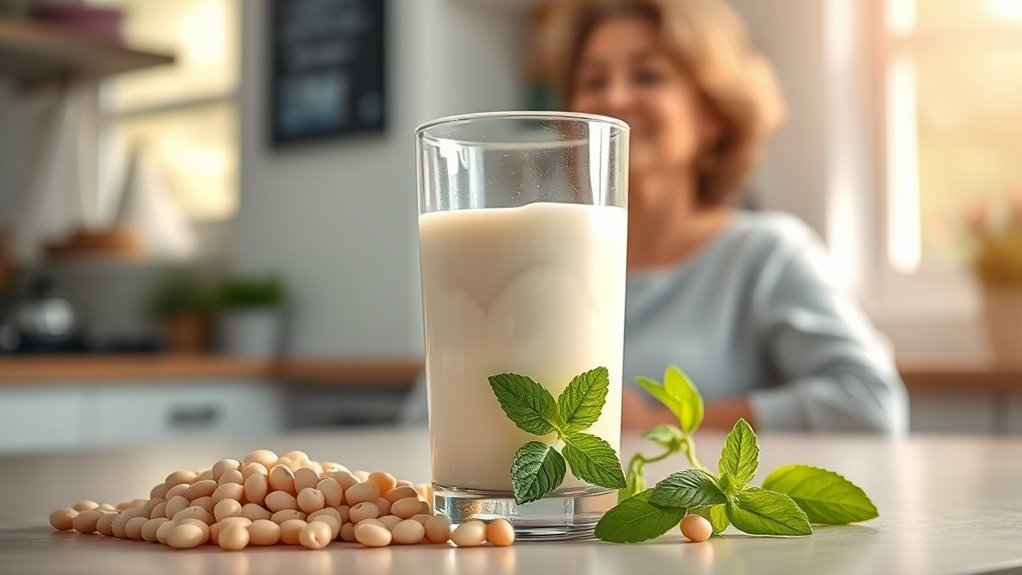 soy milk alleviates menopause symptoms
