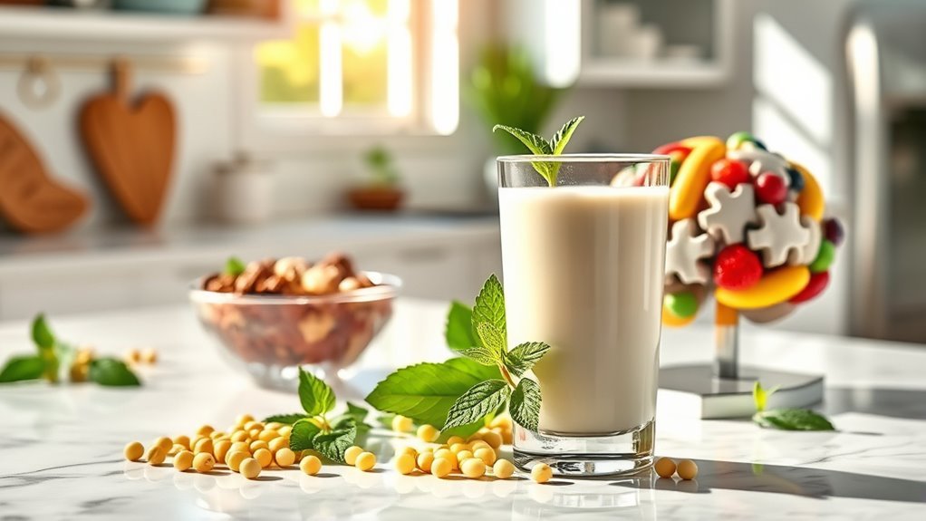 soy milk boosts heart brain