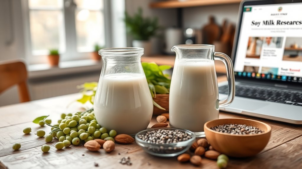 soy milk promotes heart health