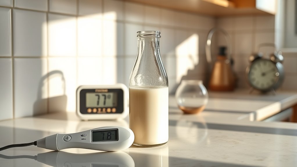 store milk at optimal temperature