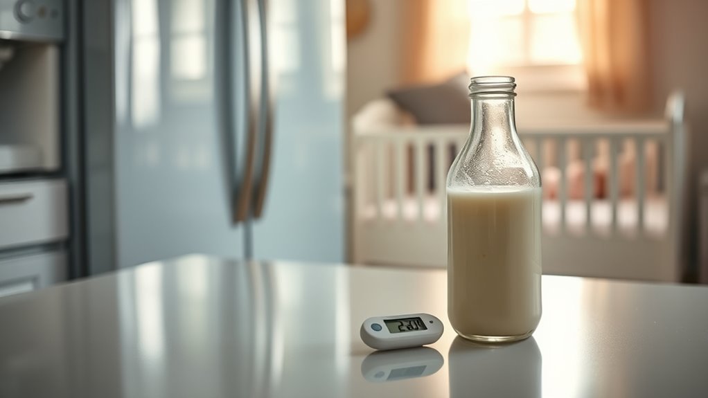 store milk in coldest stable spot