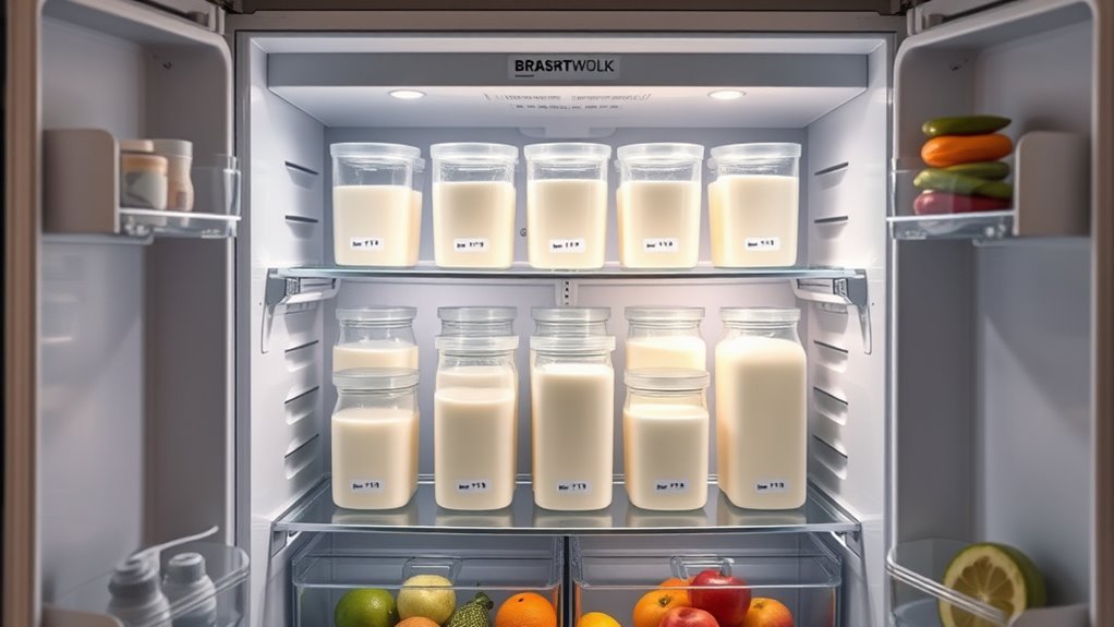 store milk in cool back