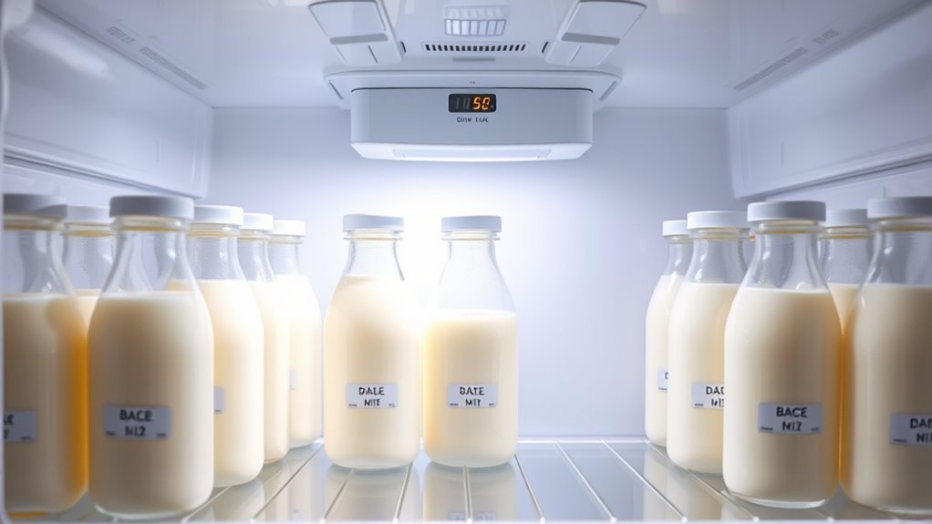 store milk in middle shelf