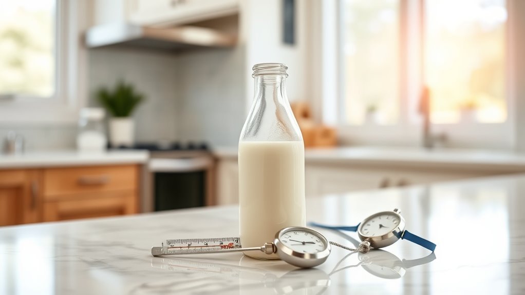 store milk within 4 hours