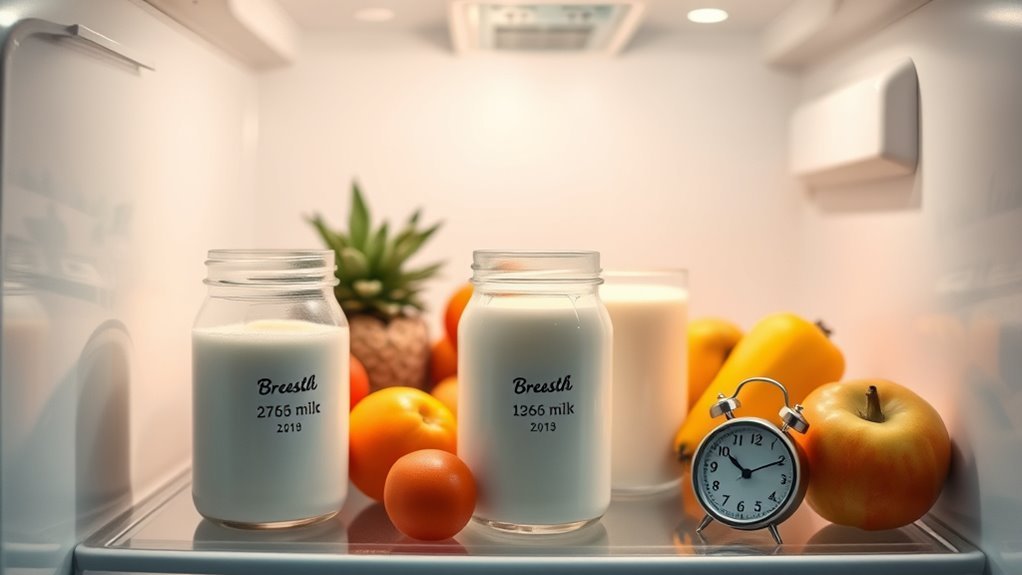 store milk within four days