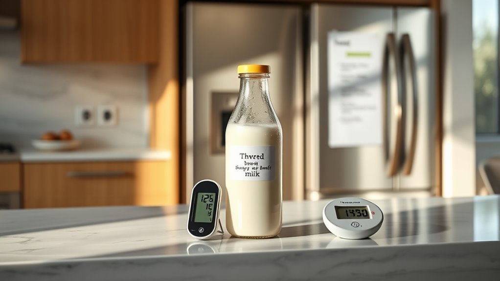 store thawed breast milk safely