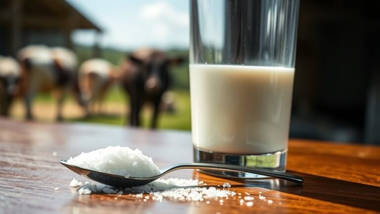 sugar content in milk