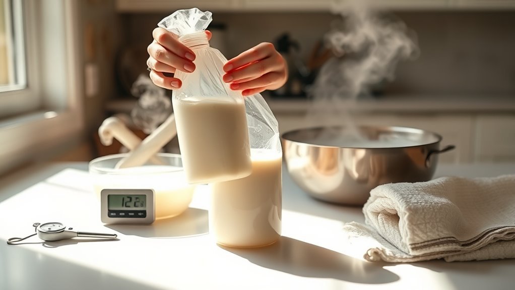 thaw frozen breast milk