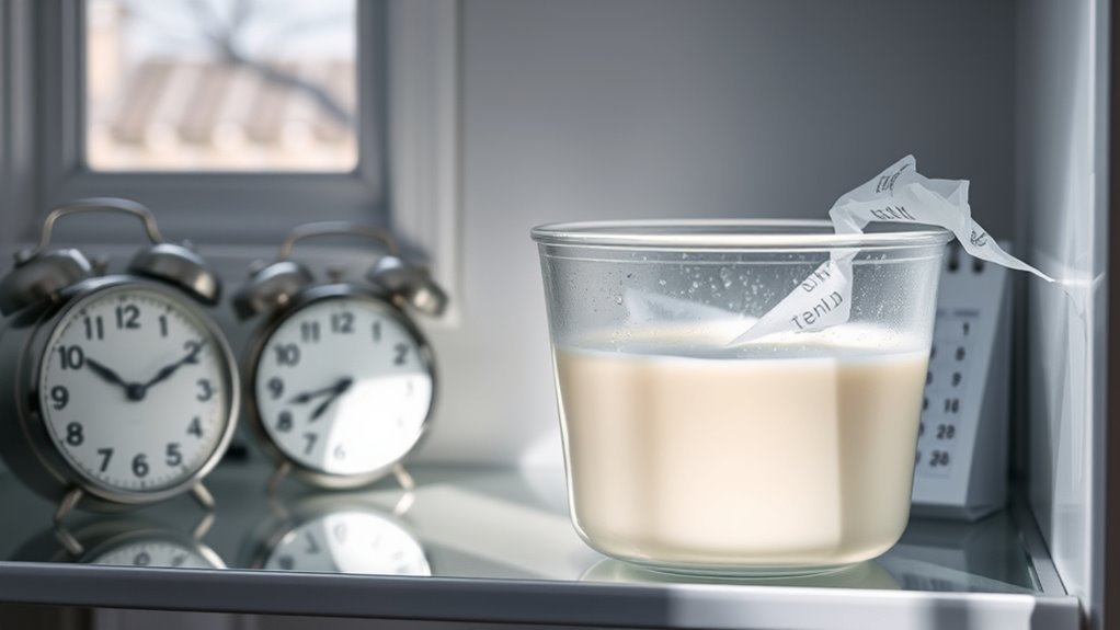 thaw milk slowly and safely