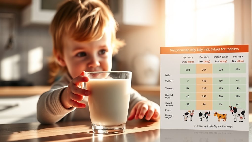 toddler milk intake guidelines