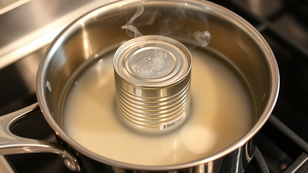 use a deep water bath