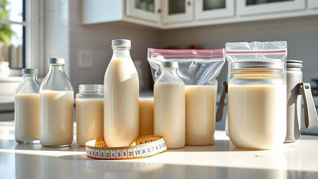 use clean airtight containers