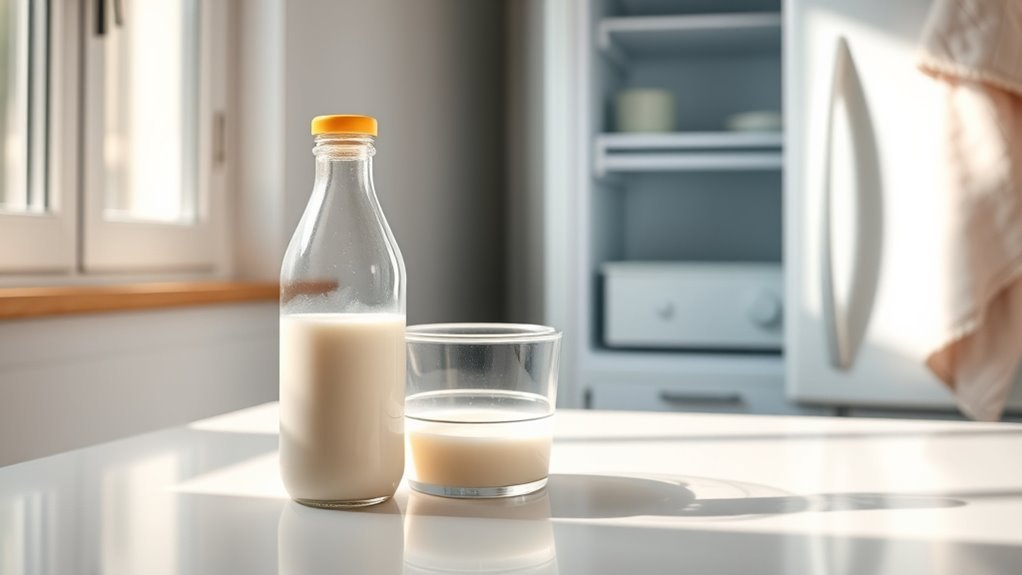 use clean labeled storage containers