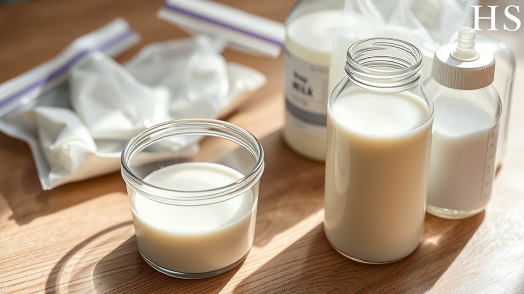 use safe sterilized containers