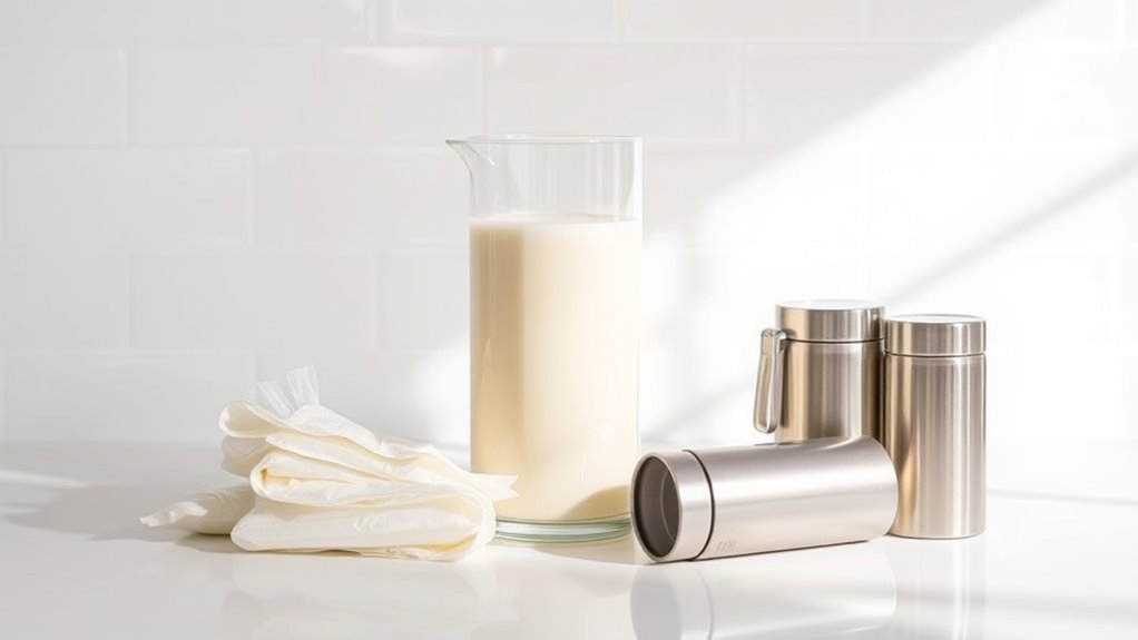 use sterilized airtight containers