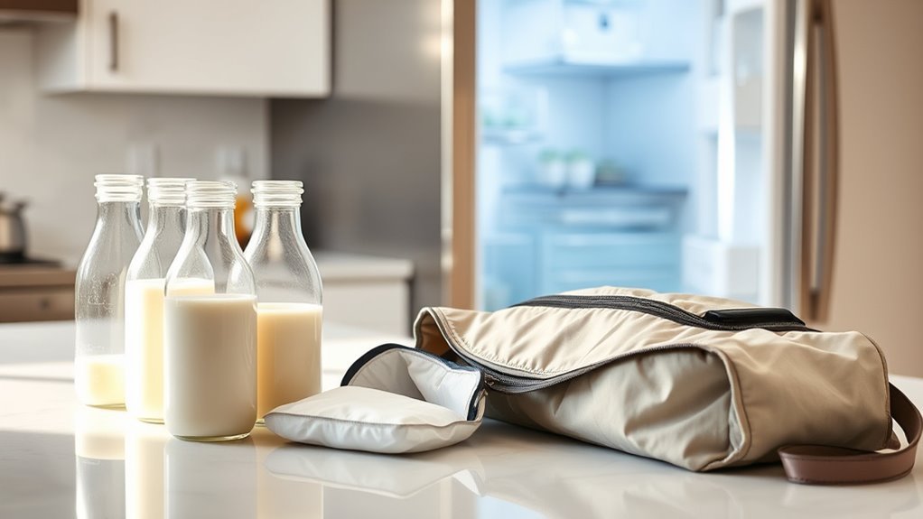 use sterilized labeled containers