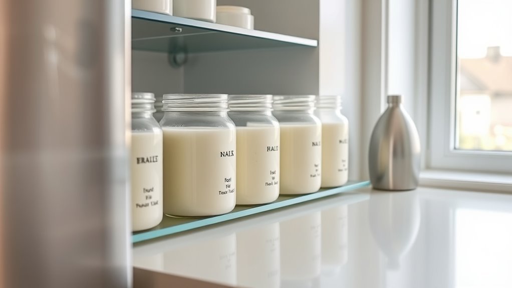 use sterilized sealed containers