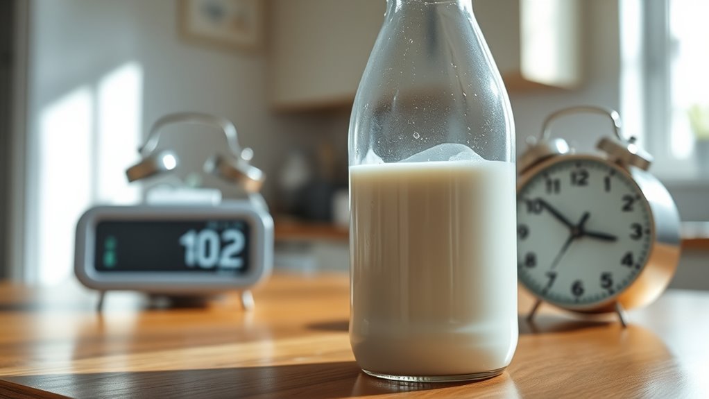 use thawed milk within