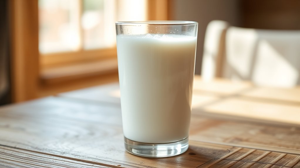 whole milk s calorie composition