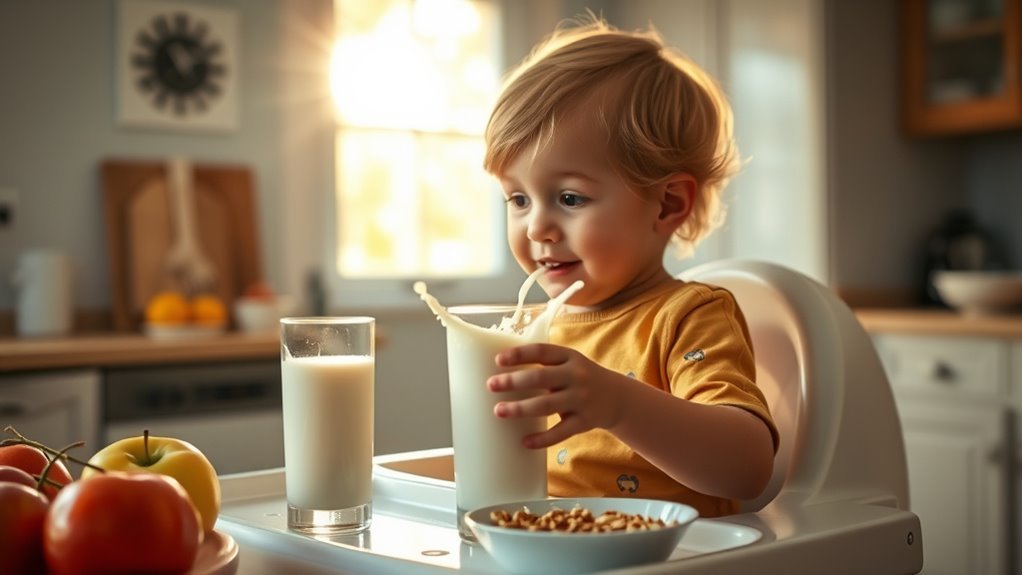whole milk supports brain bones