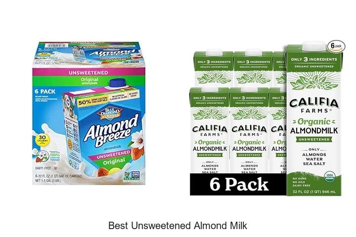 Top Picks for the Best Unsweetened Almond Milk!