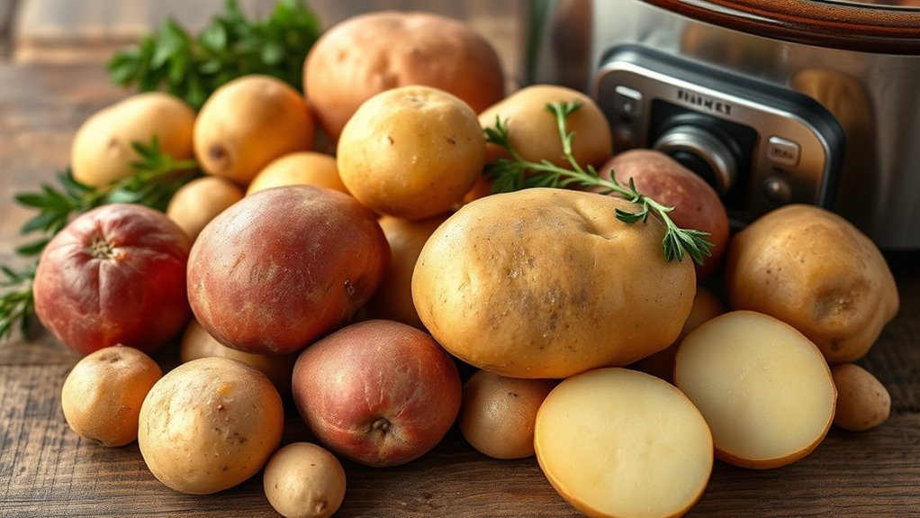 choosing potatoes for stew