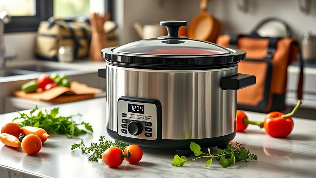 portable slow cooker features
