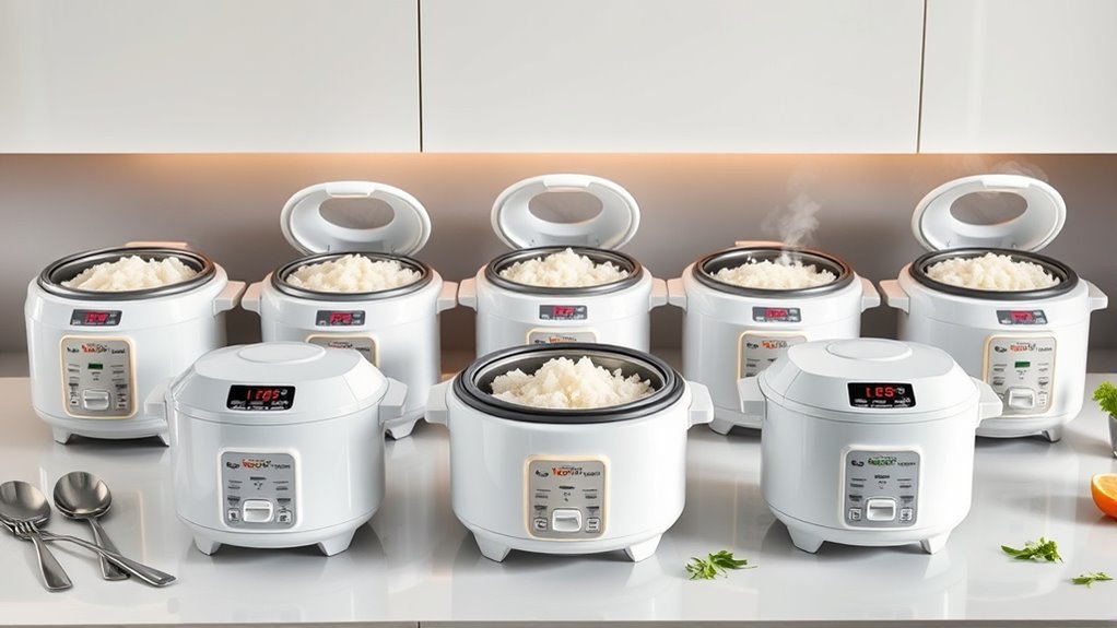 top white rice cookers