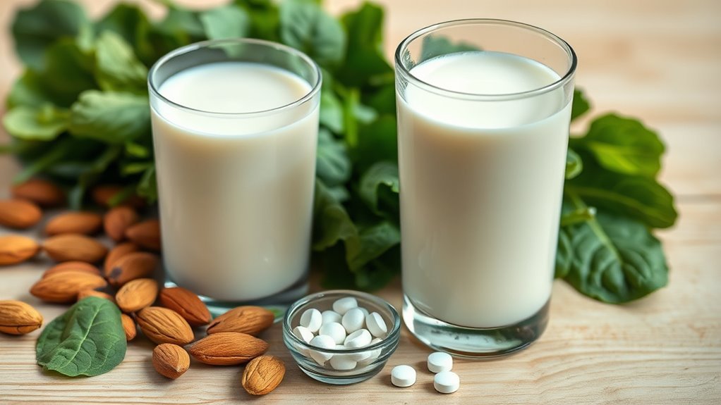 almond versus dairy milk