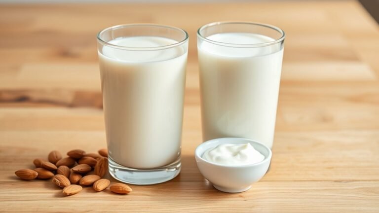 almond vs regular milk