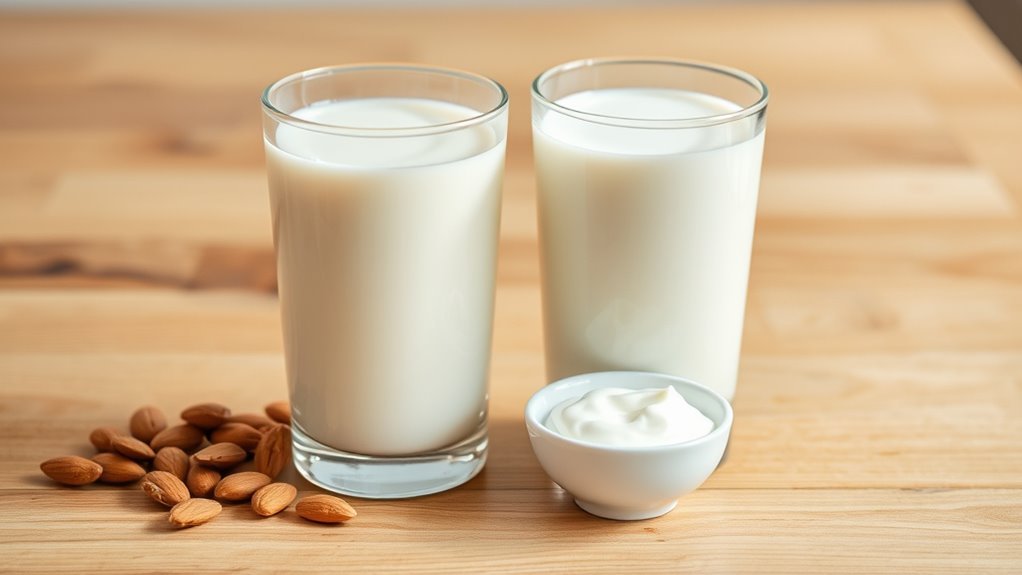 almond vs regular milk