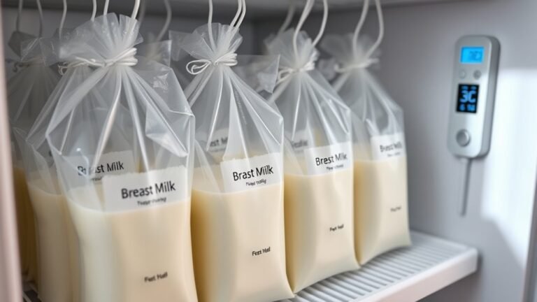 breast milk storage duration