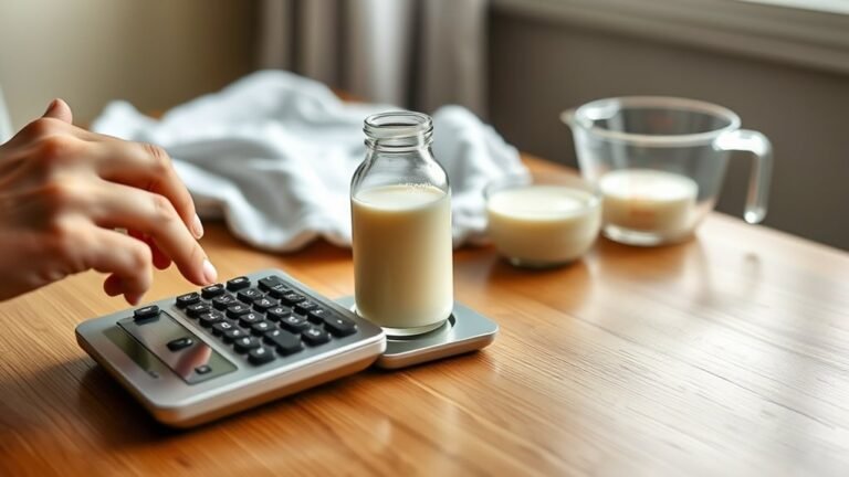 calculating milk feedings