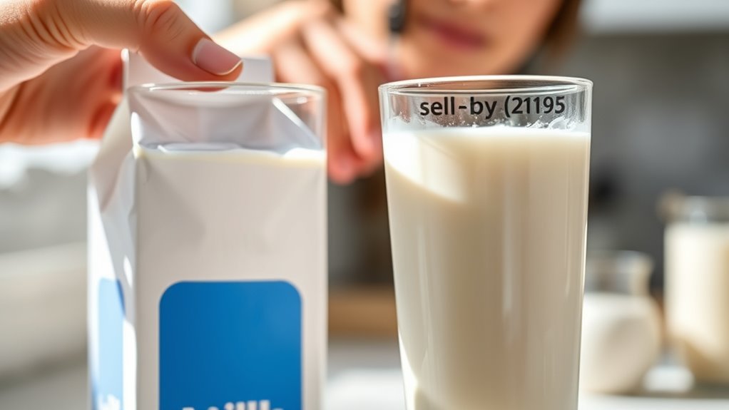 check milk before drinking