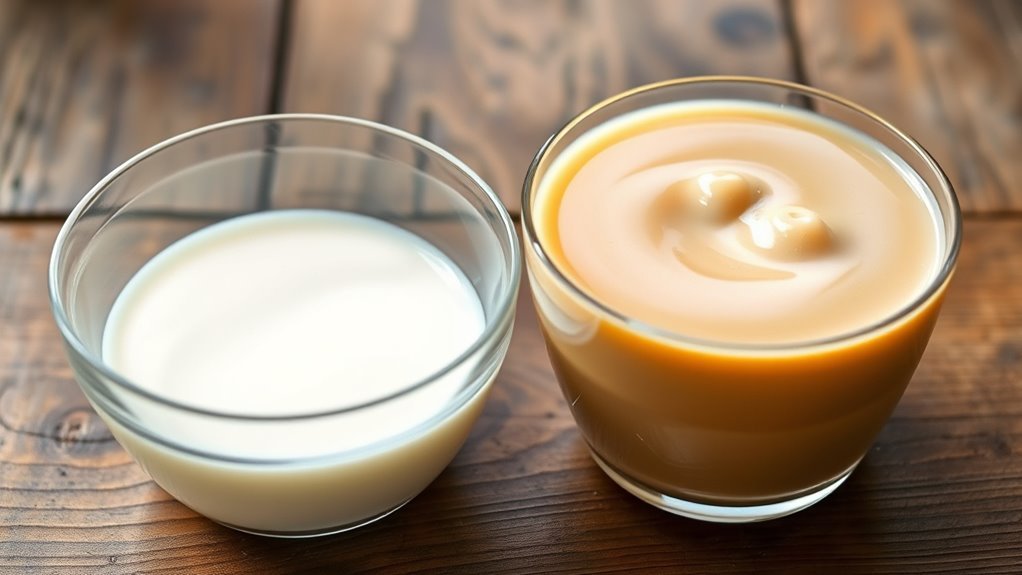 comparison of milk types
