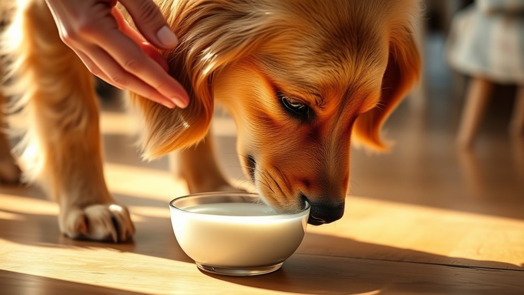 cow milk safety for dogs
