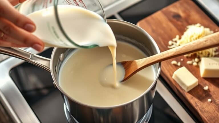 creamy milk based alfredo