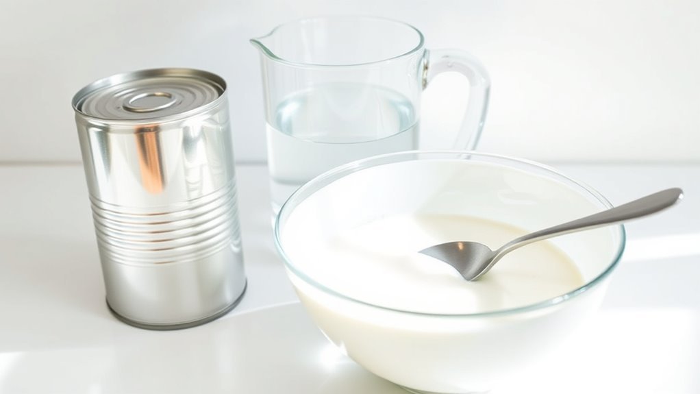 dilute evaporated milk